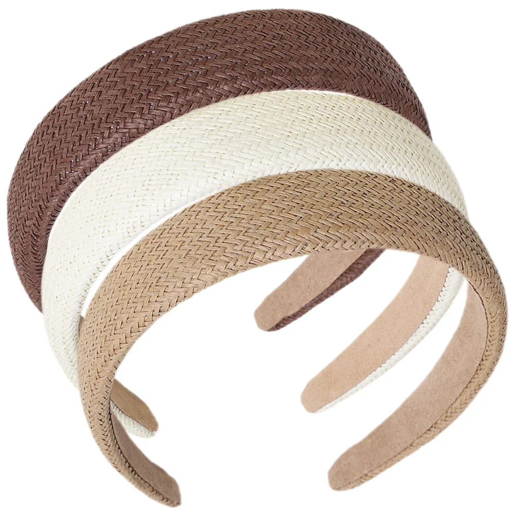 

Boho Headbands for Women Braided Girls Hair Accessories Woven Hoops Ordinary Plastic Face Washing
