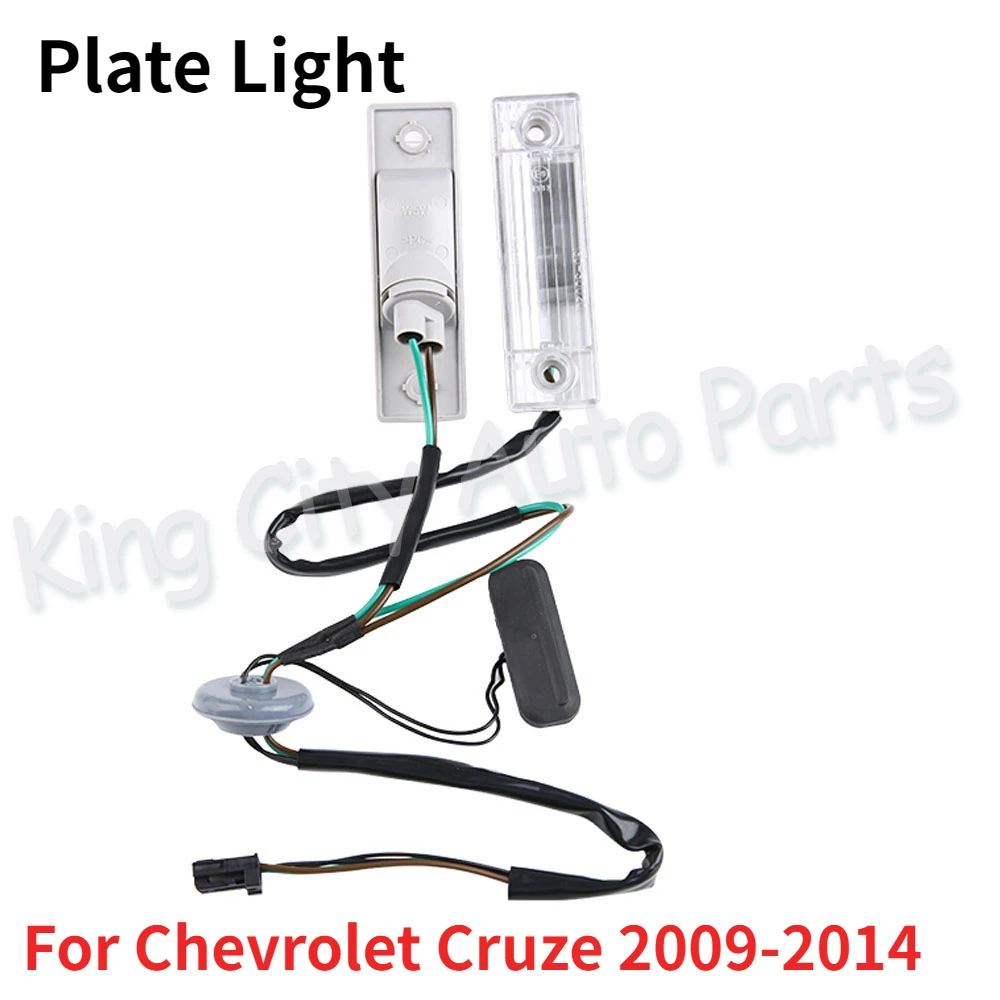 Capqx 2pcs For Chevrolet Cruze 20092014 Rear Back License Plate Light