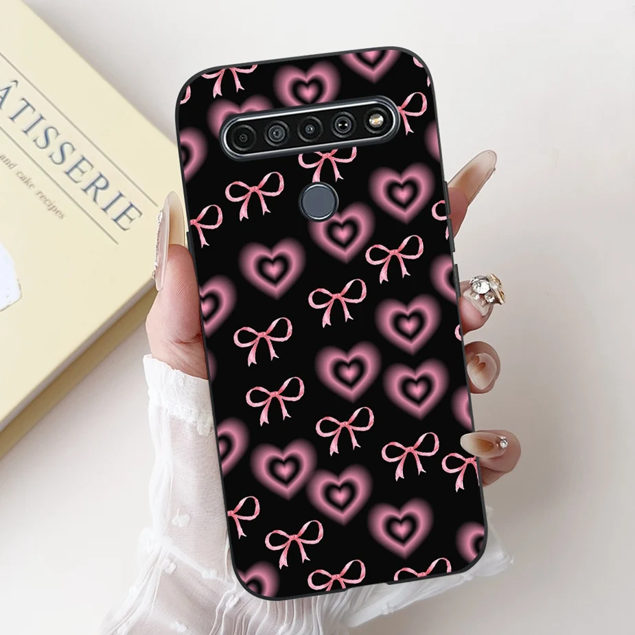Cute Letters Cartoon Soft TPU Matte Phone Case Cover