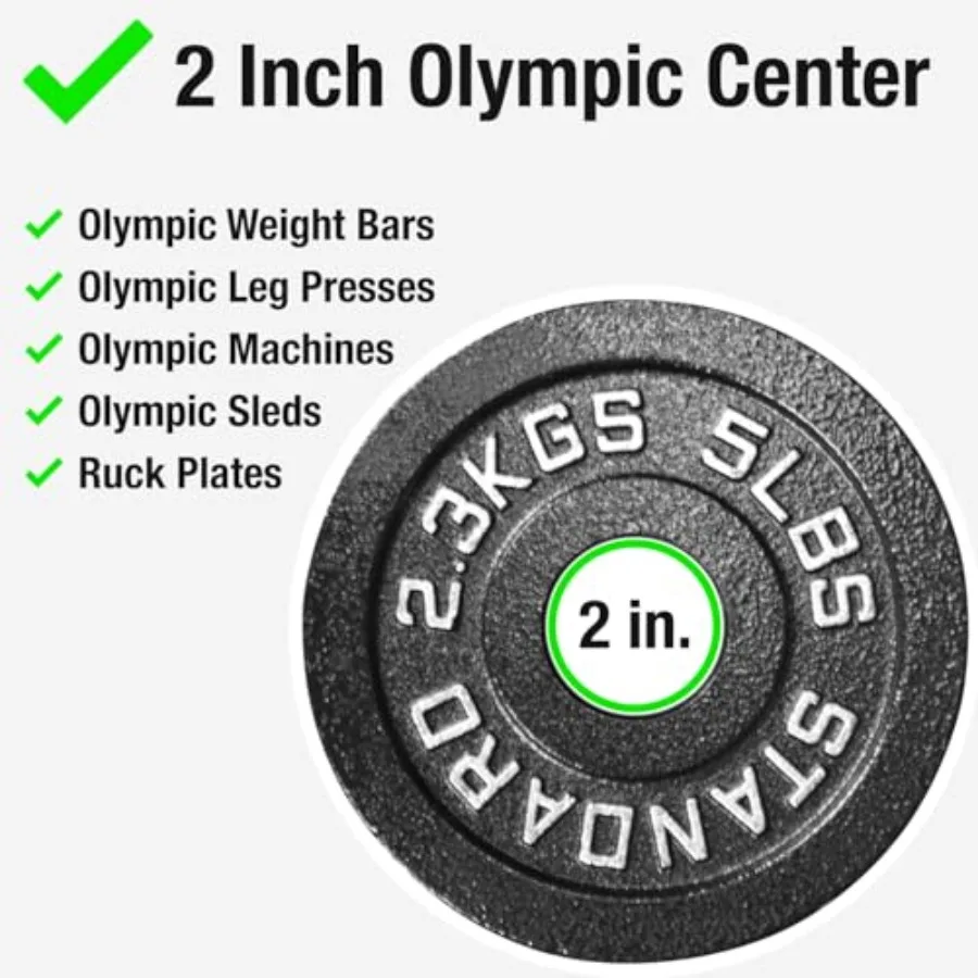 85 LB Steel Olympic Weight Plate Set 3