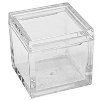 10Pcs Acrylic Box Trays for 0.39Inch 10mm Elements Cubes Clear Case Periodic Table Bracket for Elements Collections 2