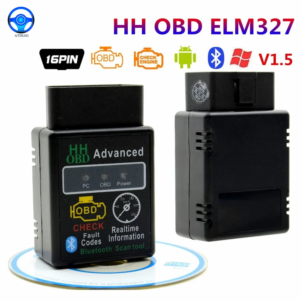 Mini Hh Obd Elm327 Scanner Bt Lettore Di Codice Strumento Di Scansione Controllo Motore Super Elm 327 Obd2 Obdii Scanner Diagnostico Per Auto Per Pc A