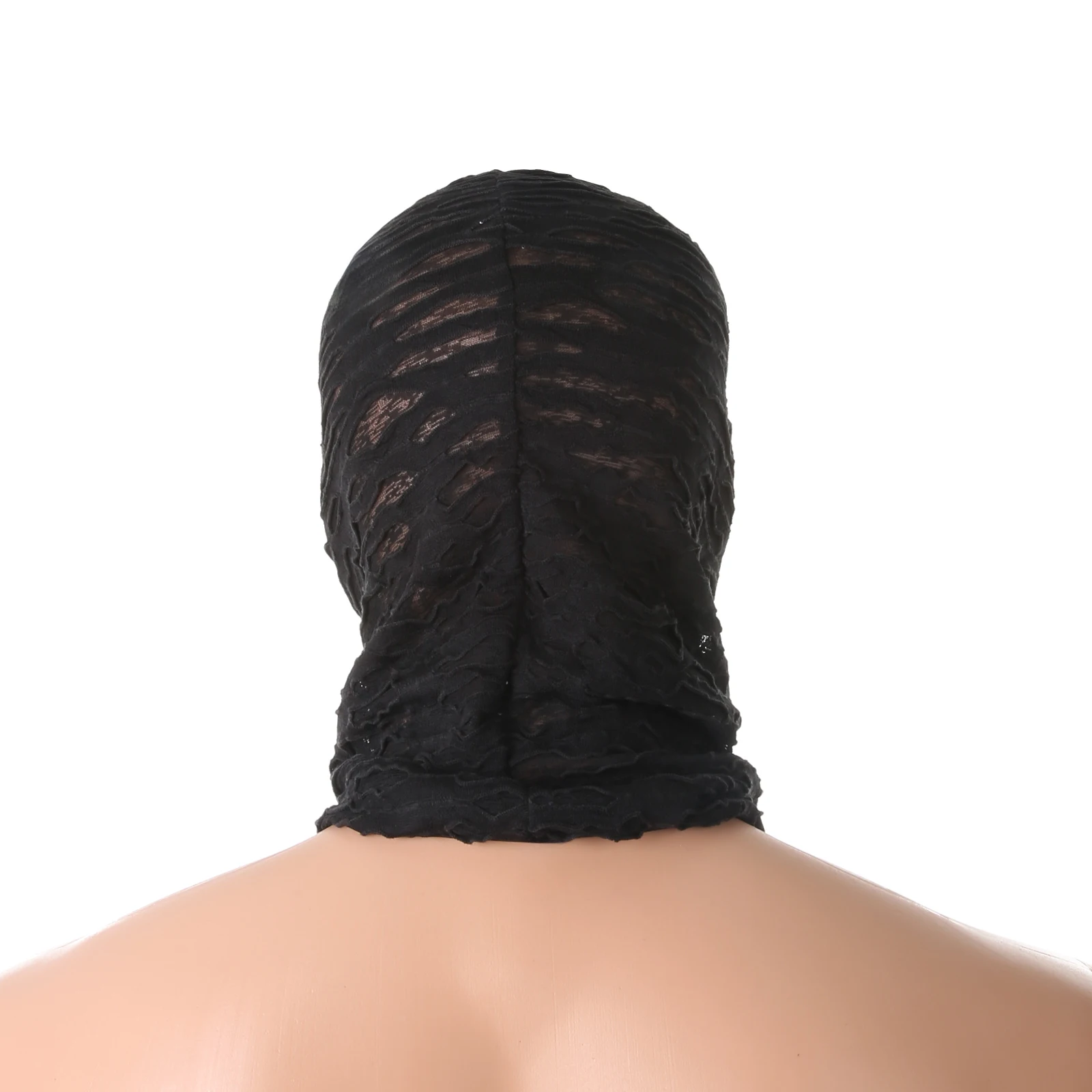 Balaclava Vollgesichtsmaske Mumienmaske mit Netzloch-Kapuze CS-Mütze Durchsichtige Halloween-Cosplay-Kappe Atmungsaktiv – Detail 8