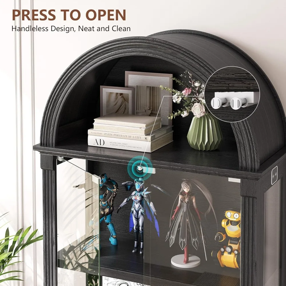 Arched Curio Display Cabinet 3