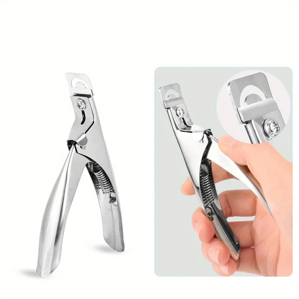 Professional Nail Capsule Cutter U-Shaped False Acrylic Nail Tips Cutter Stainless-Steel Cut Trimmer Manicure Scissors 1pc nail scissors set,electric nail clipper,nail clipper set,nail care kit,manicure pedicure kit,manicure nail clipper set,manicure sets,manicure set,nail clippers kit,nail clipper,nail clippers,folding scissors