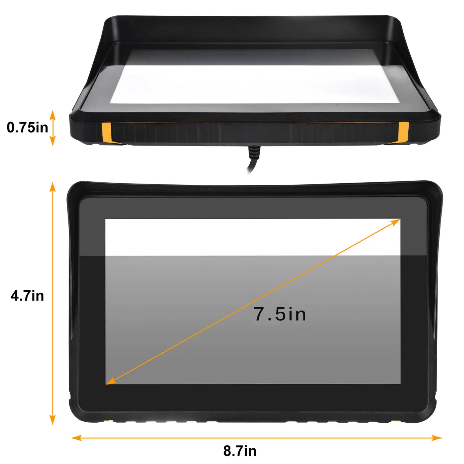 7 inch Touch Screen Carplay Motorcycle Navigator Portable GPS Navigation For Motorcycle IPX6 Waterproof Android Auto Mote Bike