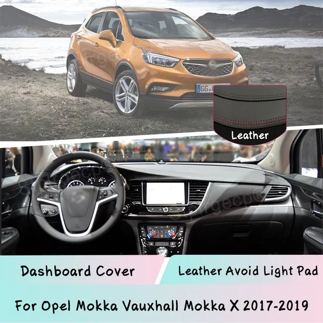 Dashboard Cover Schützende Pad für Opel Mokka 2017 ~ 2019 Auto Zubehör  Sonnenschirm Anti-Uv Teppich für Vauxhall für Mokka X 2018 - AliExpress