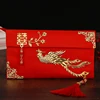 1pc Chinese New Year 2024 Red Envelope Lucky Money Bag Texture Faux Silk Visiting Relatives New Year Red Envelope For China 1
