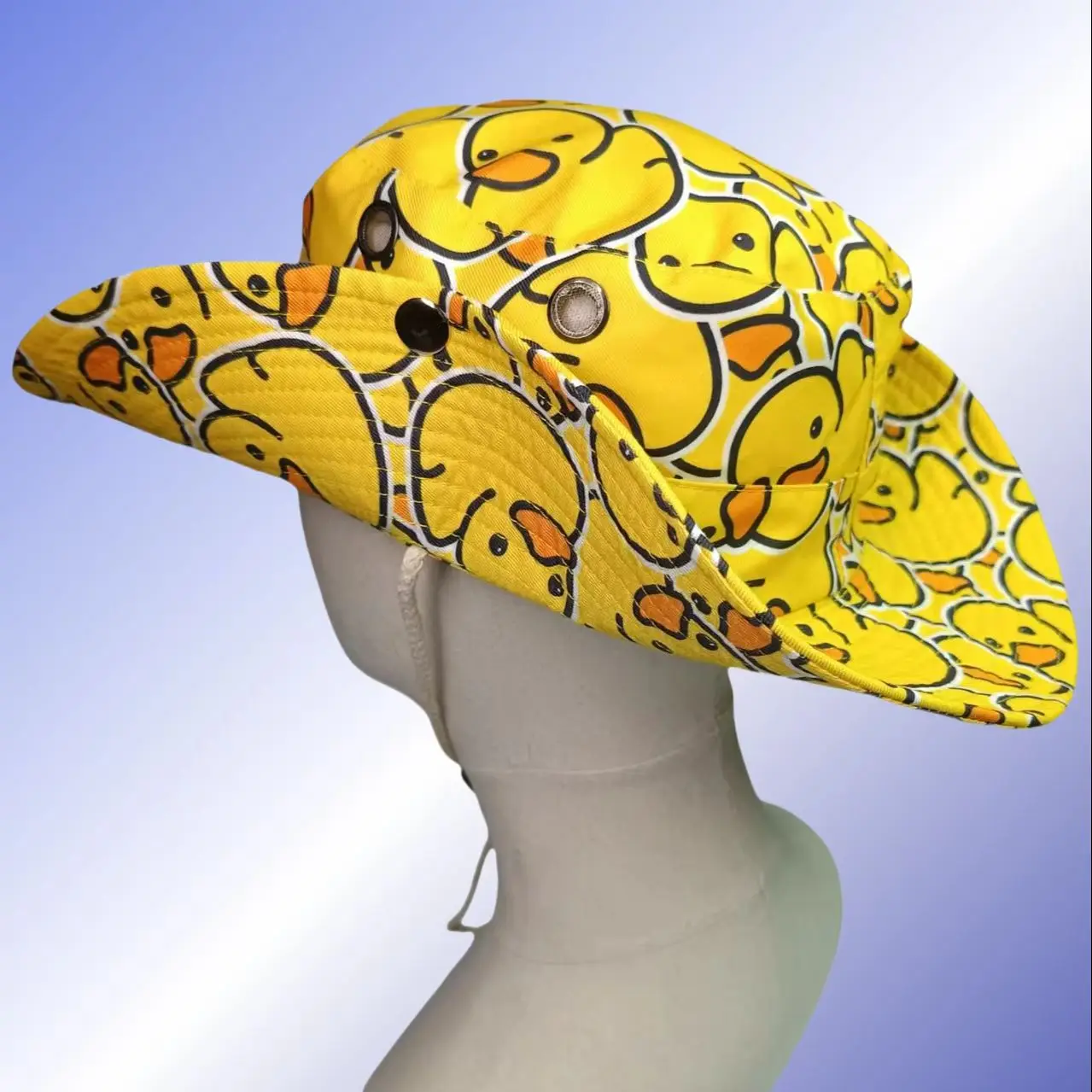 Sun Hat Sun Protection Hat Anime Cosplay Hat Anime Hat Cartoon Patterned Yellow Duck Printed Lightweight Unique Sun Protection Design Valentine's Day Gift