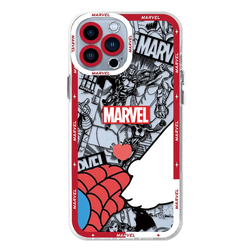 thumbnail image 1 of Funda de teléfono para Apple iPhone X XS 15 Plus 8 7 6s 13 Pro Max 12 Mini XR SE 14 Pro 11, Marvel Spidermans Hello Kitty, 1 of 5