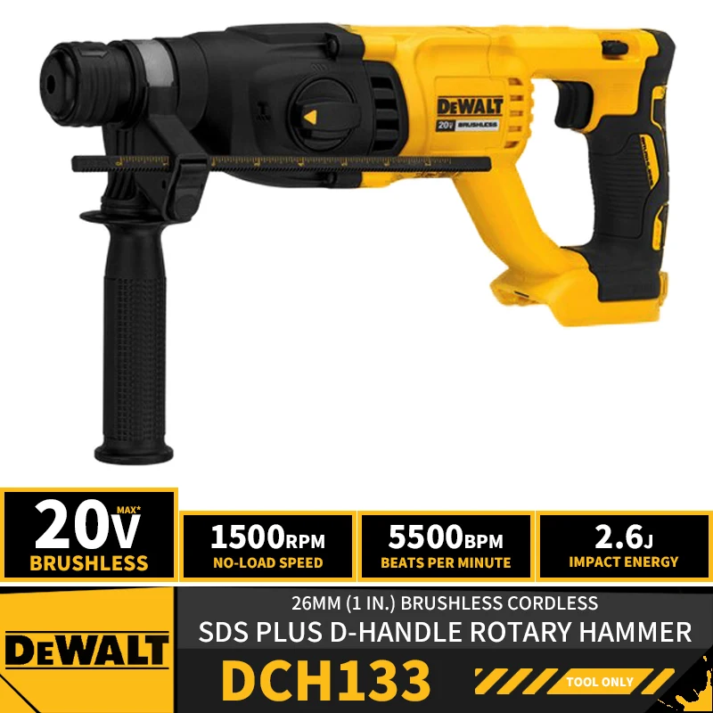 DEWALT DCH133 26MM 1in Brushless Cordless SDS PLUS D Handle Rotary