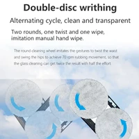 Intelligent Window Cleaning Robot Ultrasonic Atomization Water Spray 5600Pa Super Suction 5