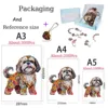 Dog Wooden Jigsaw Puzzles Art Unique Butterfly Animal Shaped Puzzle Diy Intelligent Game for Adults Kids Family Home Decor 6