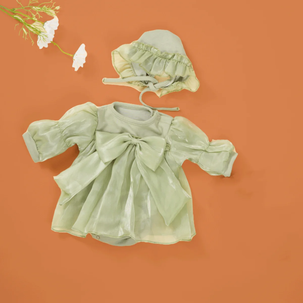 green bow dress