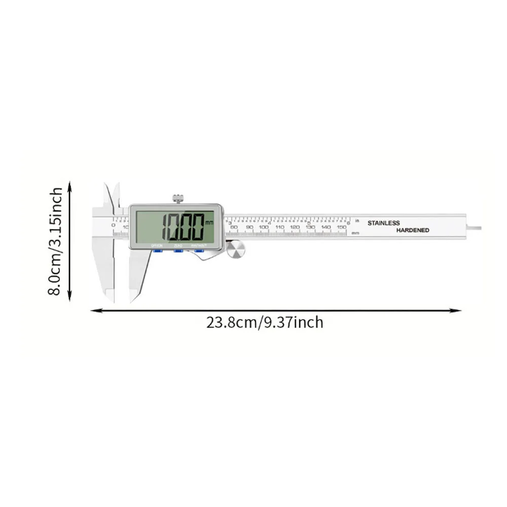 Digital Caliper,Upgraded Stainles Steel Digital Calipers 150mm/6 inch with Large thumbnail 7