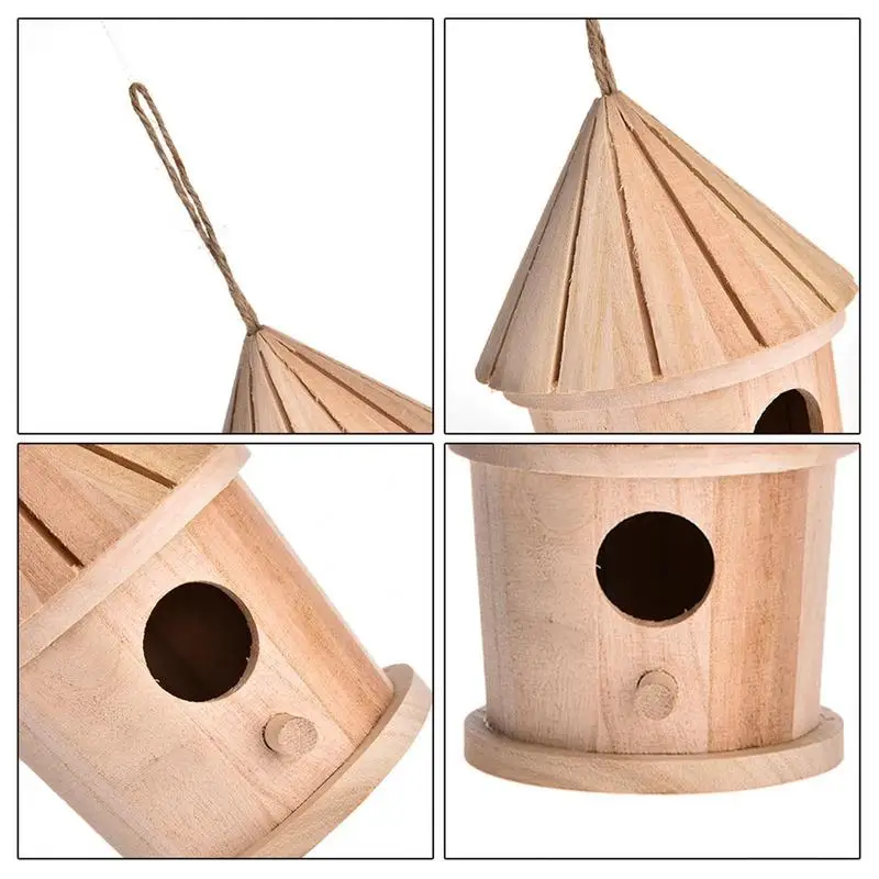 รูปสินค้า ไม้ BIRD House Feeder DIY Bird Nest แขวนกลางแจ้งนกบ้านตกแต่งบ้านตกแต่งสวน