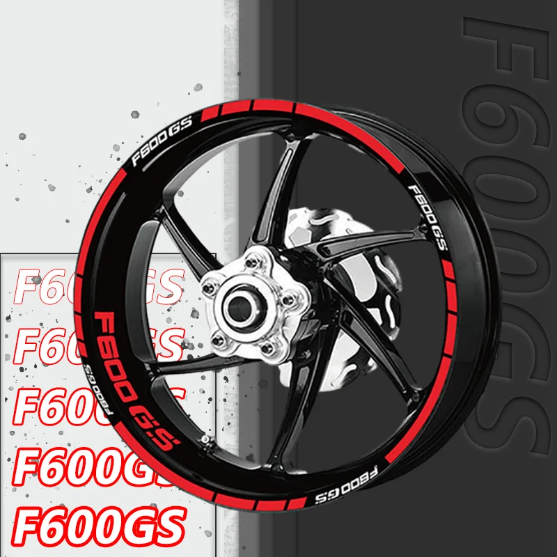 For BMW F600GS F650GS F 600GS F650 GS Motorcycle Wheel Rims Reflective Stickers Tire Rim Stripes Decoration Sticker Decals