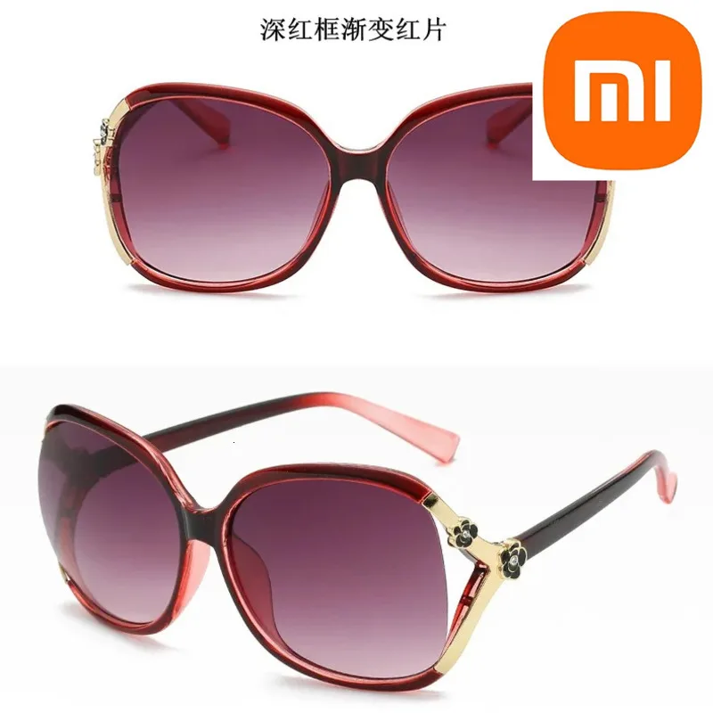 

Sunglasses Xiaomi Sunglasses New Polarized Sunglasses Women's Fashion Ins Large Frame Round Retro Sunglasses