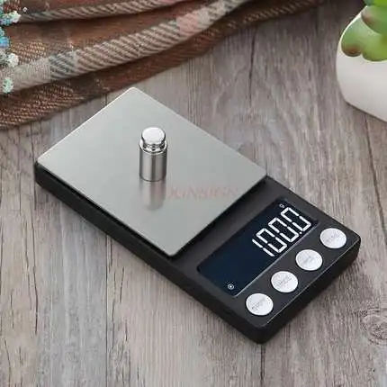 

Precision portable mini electronic weighing 0.01g high precision small food tea weighing gold scale household gram weighing