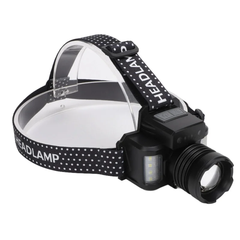 30W LED 대형 헤드라이트 충전식 방수 초고휘도 백색 LED는 충전 표시등이 있는 야외 헤드라이트를 증폭시킵니다.