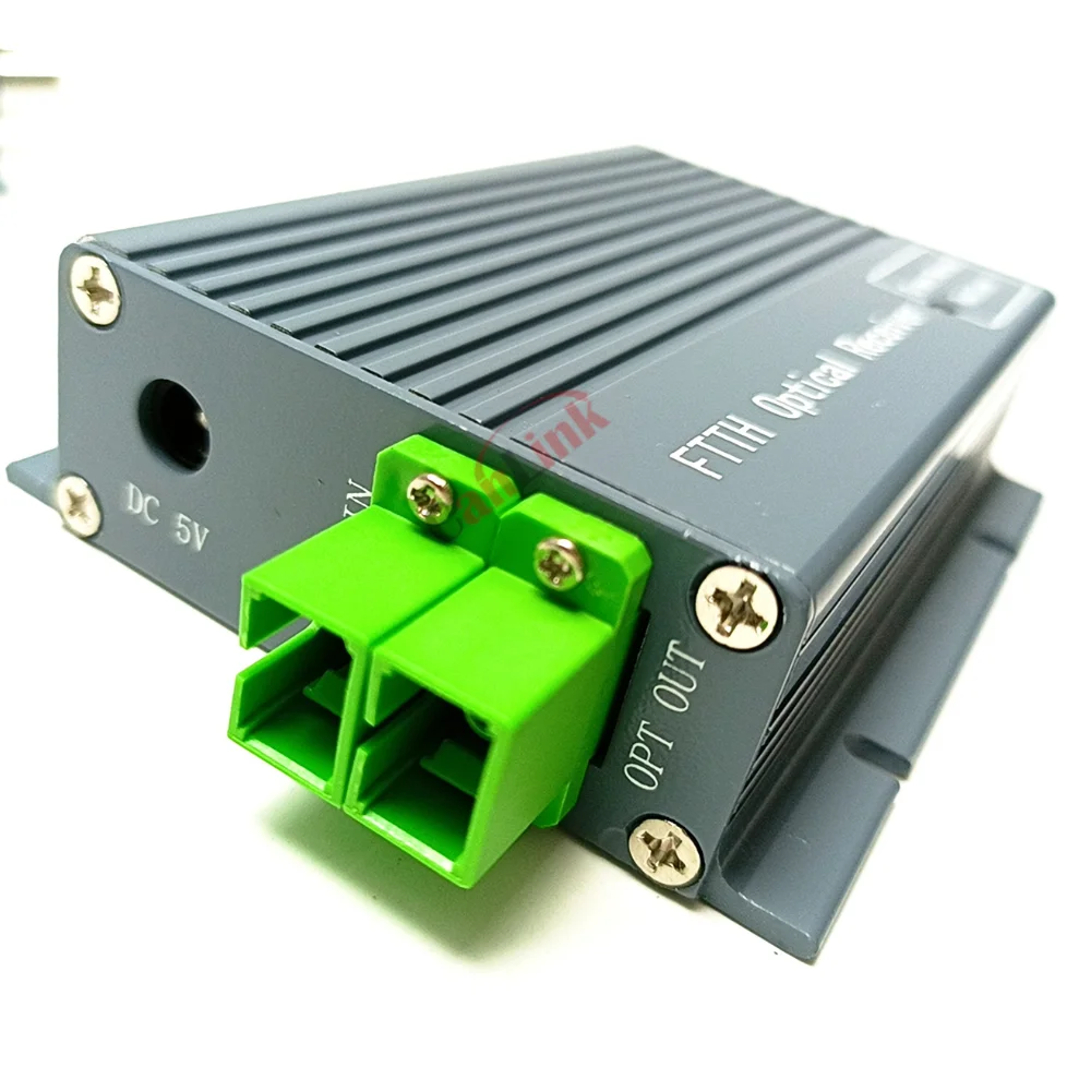 FTTH CATV Optical Receiver High Level Fiber WDM Converter SC APC/UPC Duplex Connector Mini Mode With 2 Output RF Inch