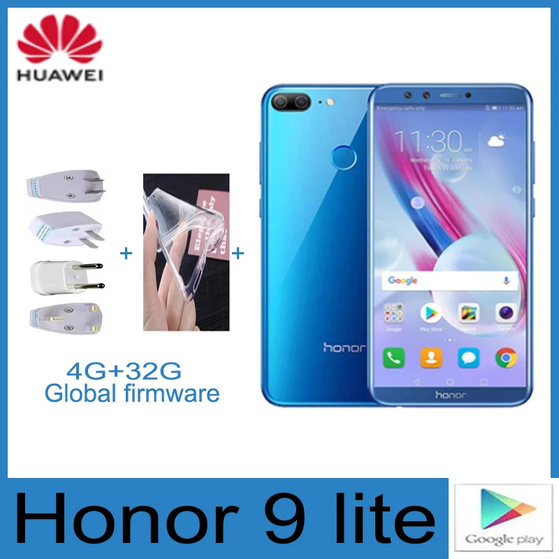 Мобильный телефон Huawei Honor 9 lite смартфон google play две SIM-карты Netcom с двойным режимом