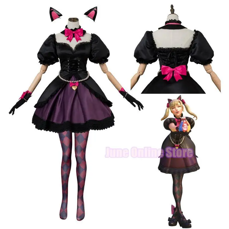 OW-Cosplay-DVA-Costume-Dress-for-Girls-Black-Cat-D-VA-Skin-Cosplay