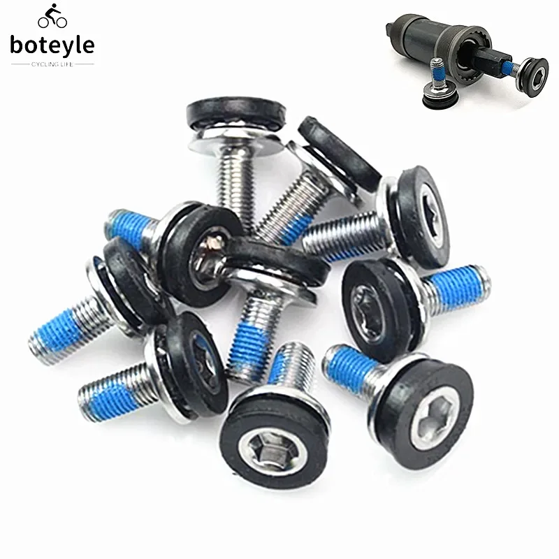 M8x15mm Mountain Bike Hex Head Crank Arm Bolts Bicycle Axle Bolt Waterproof Screw 2/4/10pcs