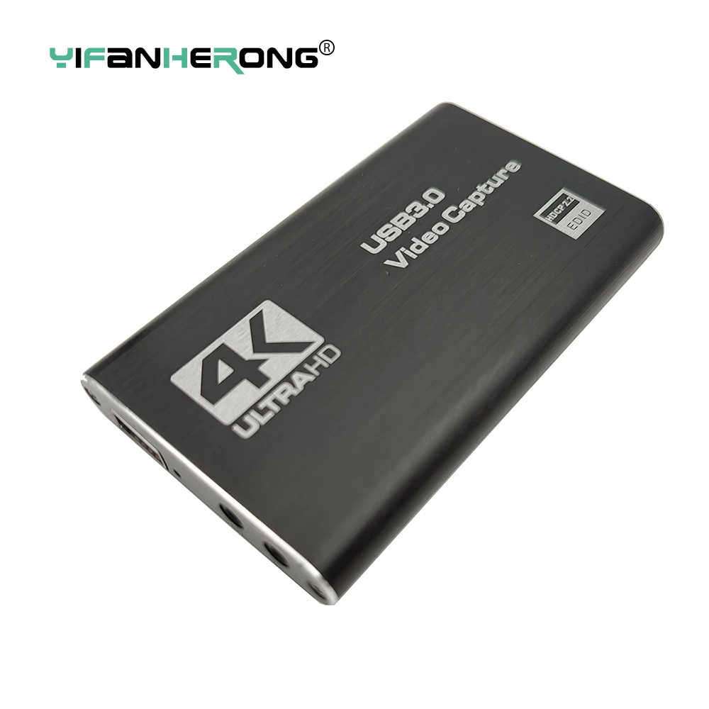 4K USB 3.0 Video Capture Card HDMI-Compatible 1080P HD Video Recorder Grabber OBS Capturing Game Card Live