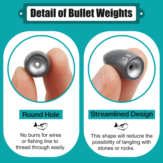 Fishing Hooks And Weights Stainless Steel Fishing Weights Set