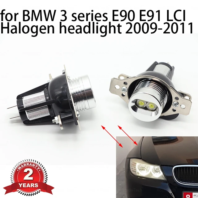 For BMW E90 E91 LCI with Halogen Headlamps 20W Angel Eyes Halo