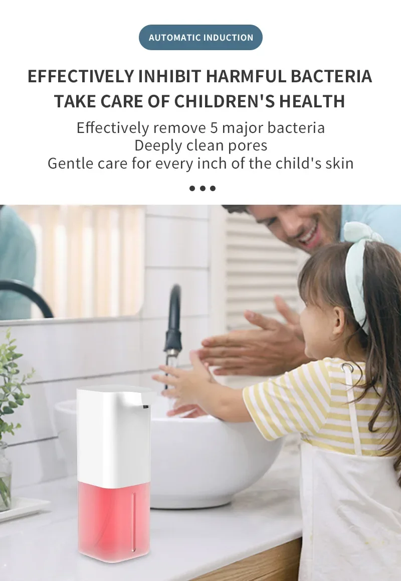 Automatic Foaming Soap Dispenser Touchless Induction Hand Washer Smart Soap thumbnail 3