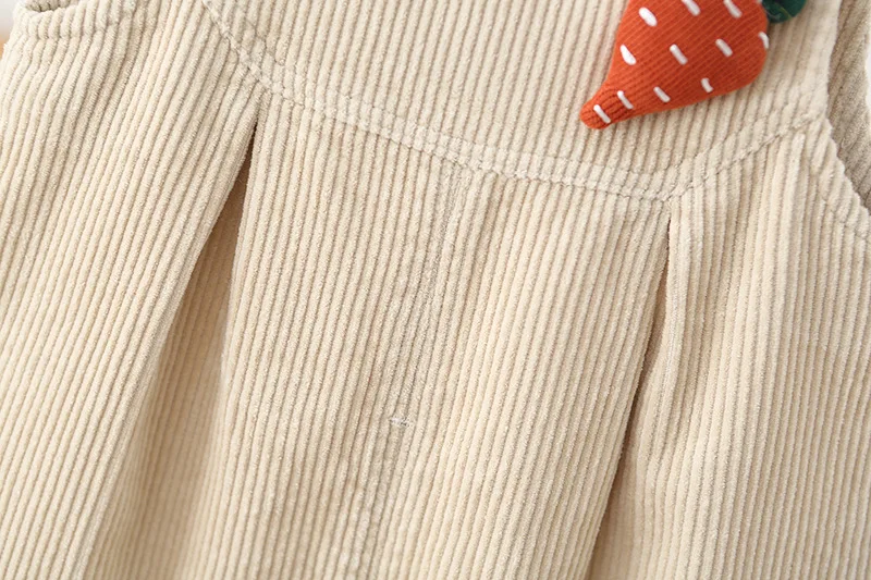 1-4Y Kids Overalls Corduroy Kids Jumpsuits Girls Suspend Pants Carrot Boys Trousers Girls Pants