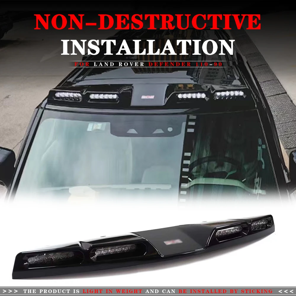 Spoiler Posteriore Per Land Rover Defender 90/110 (2020-2023) – Ala Da Tetto In ABS (Bianco) - 3