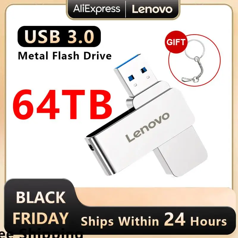 

Lenovo USB Flash Drive 64TB USB 3.0 Interface Real Capacity 16TB Pen Drive High Speed Flash Disk 520mb/s USB Memory For Laptop