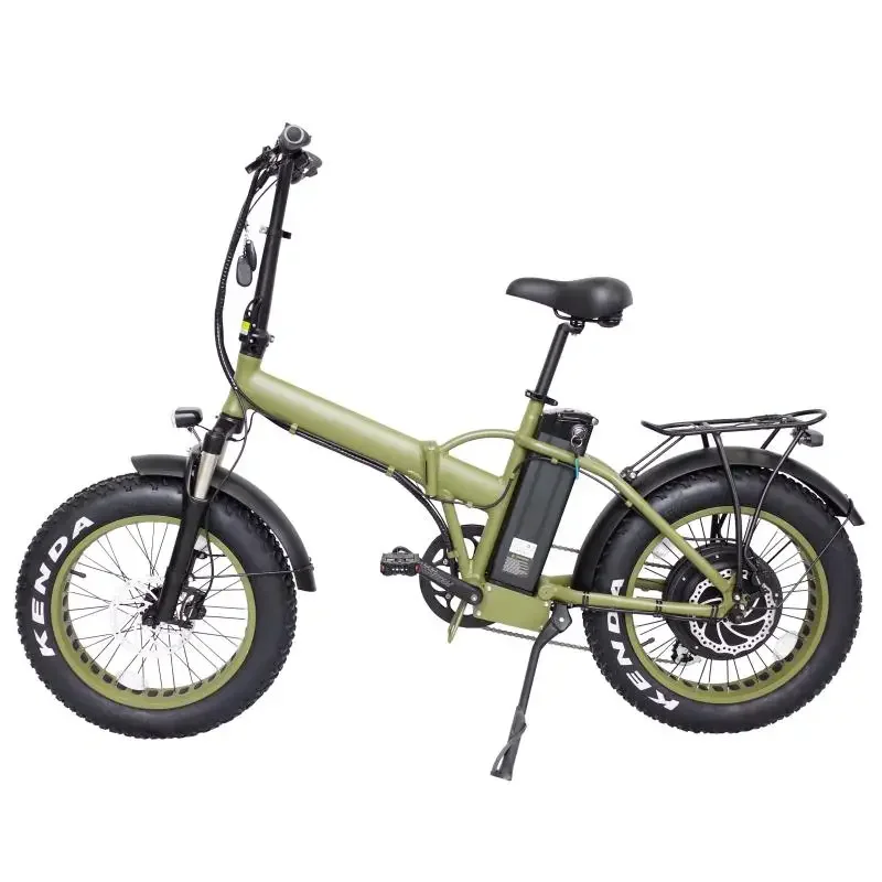 20inch wheel fat tire electric bicycle 48v 1000w rear gearless motor adult cargo bike with pedal assist system