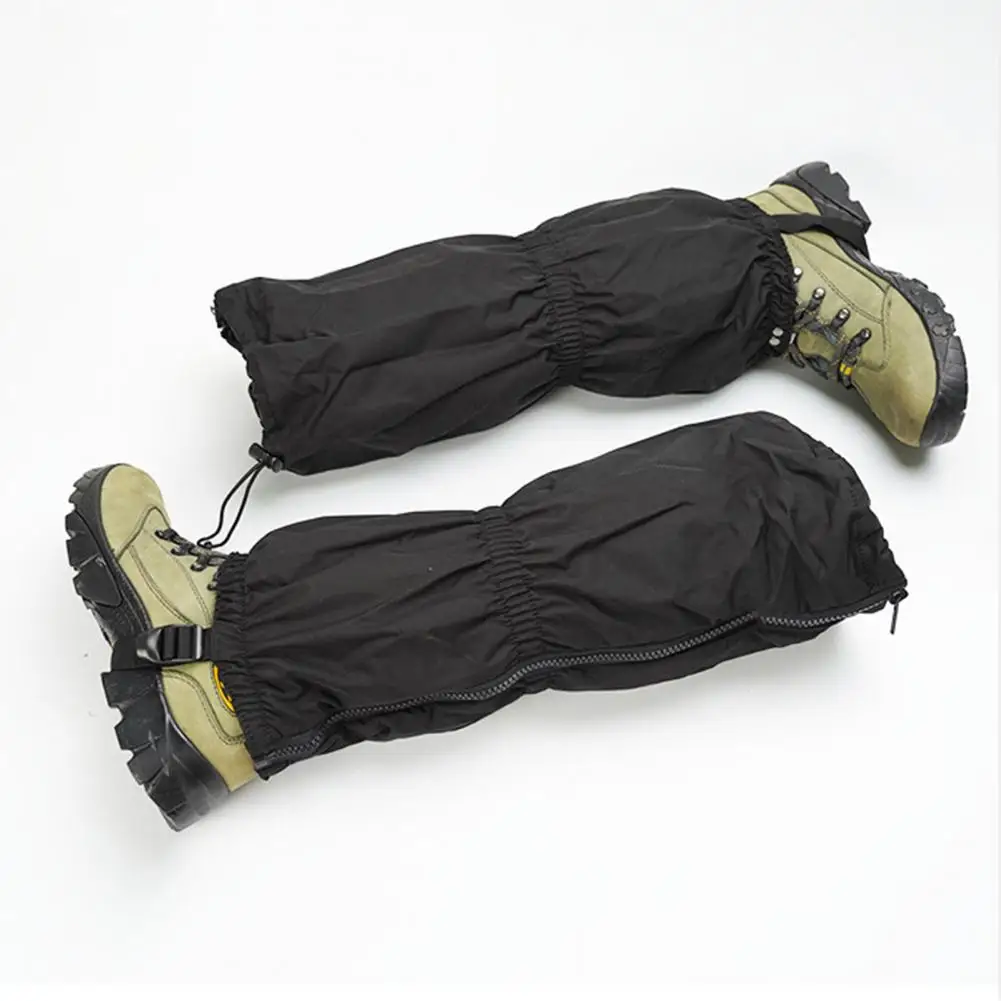 Leg Gaiters with Zipper Adjustable Water-Resistant Waterproof for Hunting Climbing 1 Pair