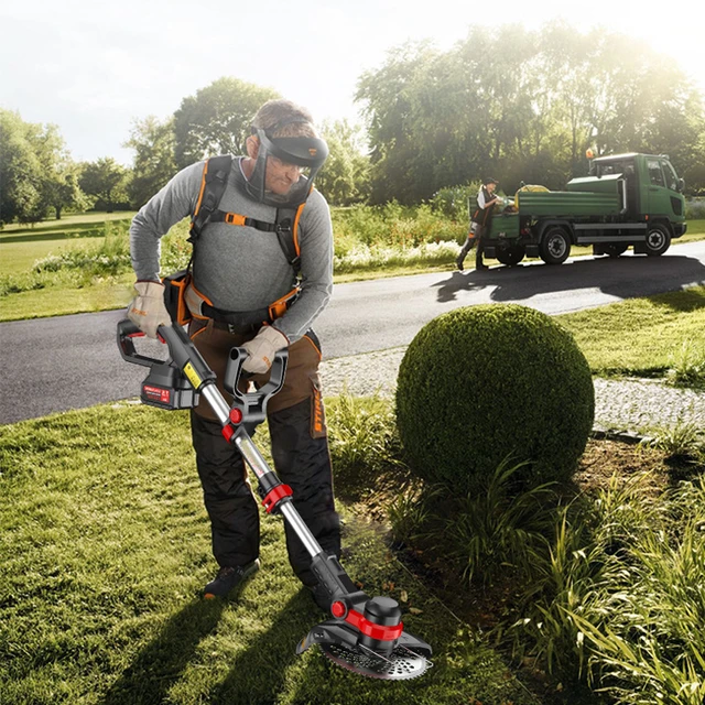 Lithium Battery Lawn Mower Garden Trimmer Desbrozadora Batería 충전식예초기 충전예초기 Debroussailleuse À Batterie 전기예초기 2