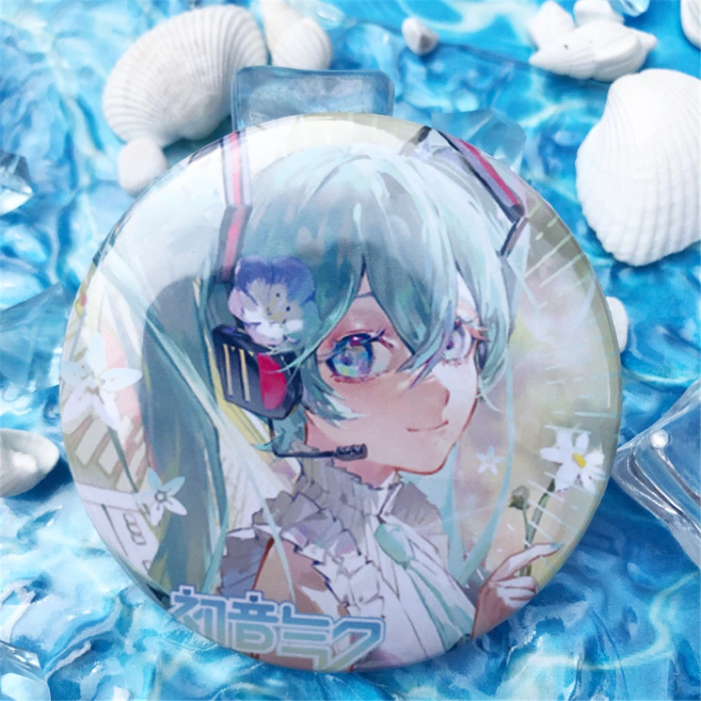 Anime Hatsune Miku Mikuo Megurine Luka Cosplay Costume Badge Pin SPTE Tinplate Brooch Accessories