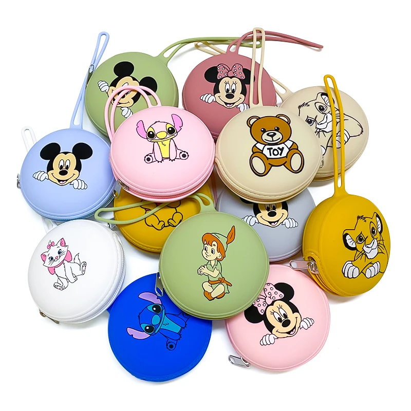 Baby Silicone Nipple Bag Easy To Carry Silicone Baby Food-Grade Pendant DIY Accessories Toy Customized 10pcs baby silicone accessories