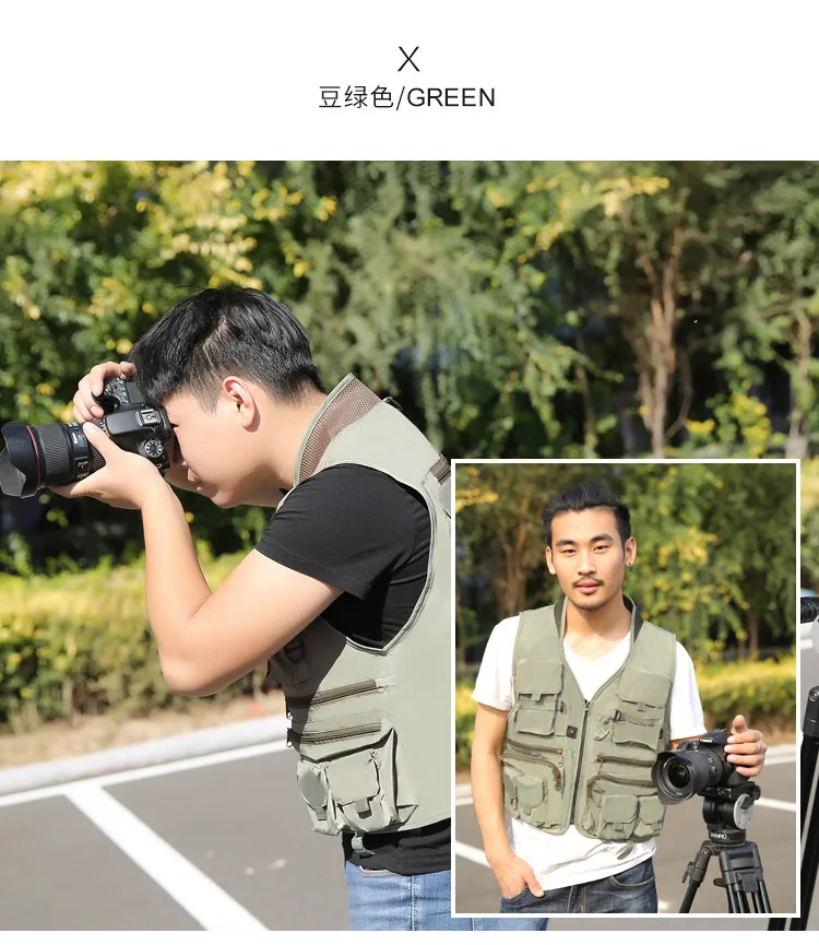 Description Picture 6 of itemKorean Fishing Vest Quick Dry Fish Vest Breathable Material Fishing Jacket Outdoor Sport Survival Utility Safety Waistcoat