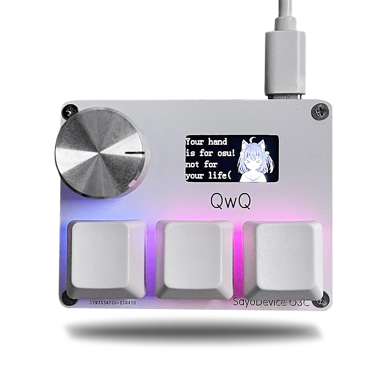 SayoDevice Rapid Trigger Magnetic Switches RGB Music Game Keyboard Volume thumbnail 4