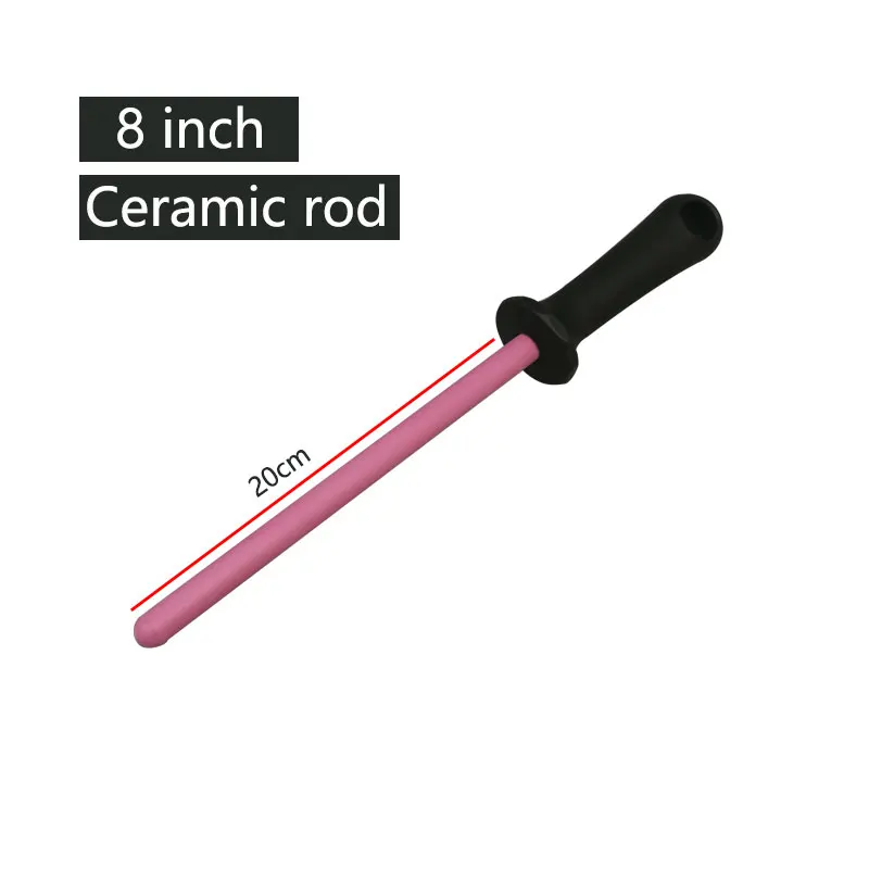 Enhanced Diamond Ceramic Knife Sharpening Rod for Kitchen and Butcher Use
