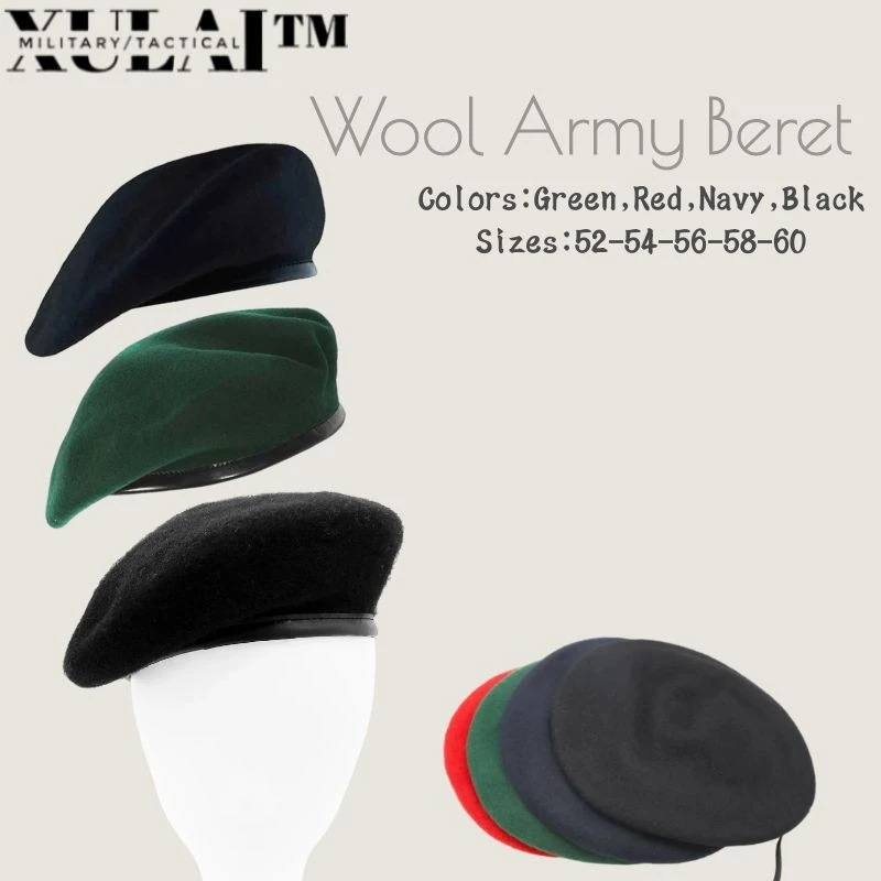 Wool Army Green Berets For Men Army Beret US Army