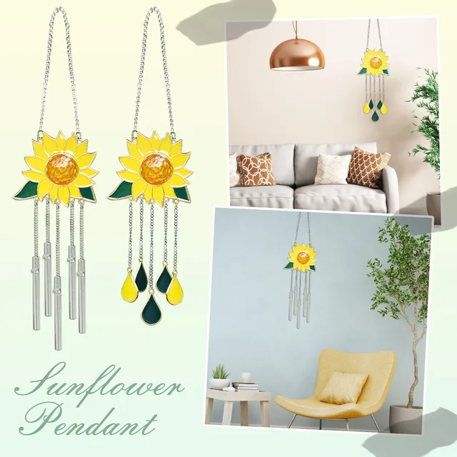 Napraforgó Ablak Iparvágány Dekoratív Láncokkal Otthoni Dekorációhoz Dekoráció Szélcsalád Dekorációk Beltéri Kültéri Lakberendezés