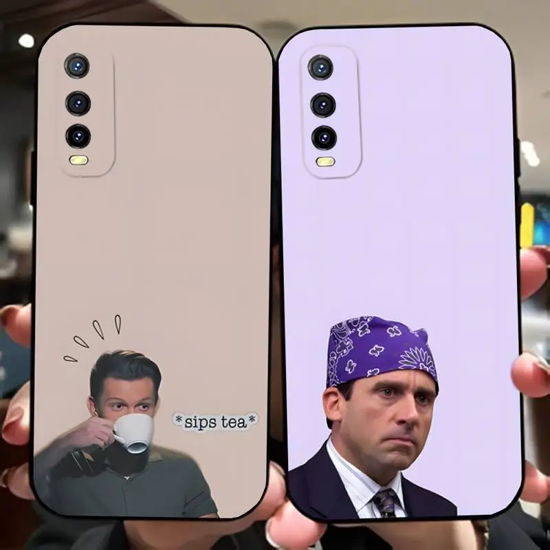 Michael Scott The Office Phone Case Funda Per Vivo Y95 Y93 Y20 V19 V17 V15 Pro X60 Nex Soft Black Cover Antiurto Shell