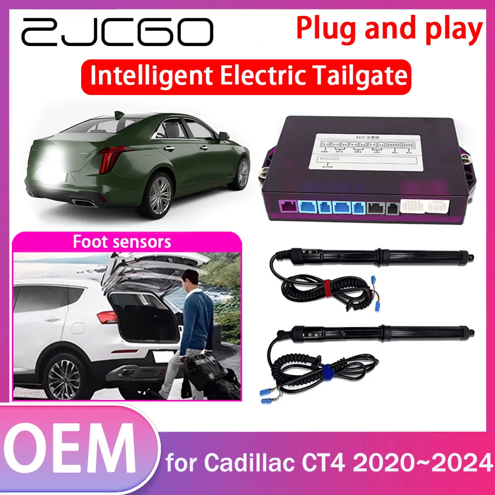 

ZJCGO Electric Tailgate Lift Drive Trunk Opening Tail Gate Lift Soft Close Car Door for Cadillac CT4 2020 2021 2022 2023 2024