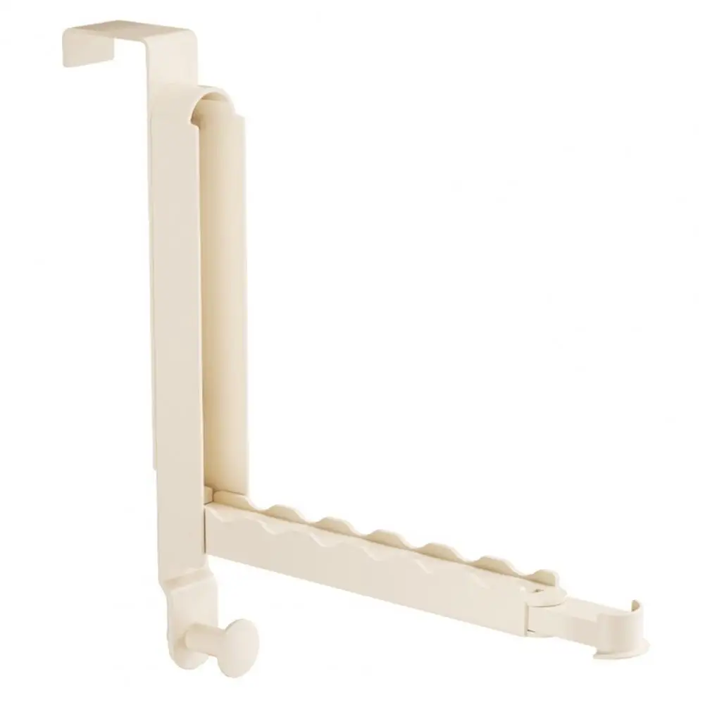 Door Back Hook Clothes Drying Rack Retractable Rod Laundry Rack Folding Clothes Drying with for Laundry for Corrosion