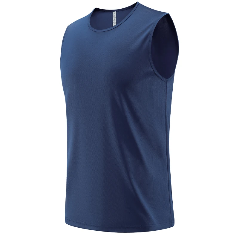 

Men Sport Vest New Track and Field Shirts Fitness Sleeveless Mesh Breathable Undershirt Loose Basketball Workout Running Tank