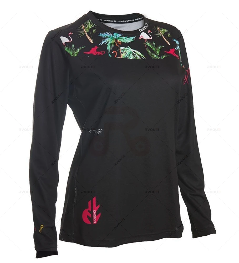 Enduro Short Sleeve Cycling Jersey for Women, MTB Bike Jersey, MX Bicycle Shirt, Cycling Clothing,